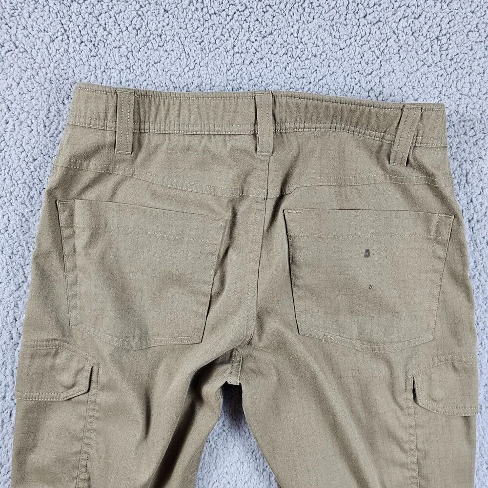 Under Armour Cargo Pants Mens 30x29* Beige Storm Ripstop Tactical Distressed